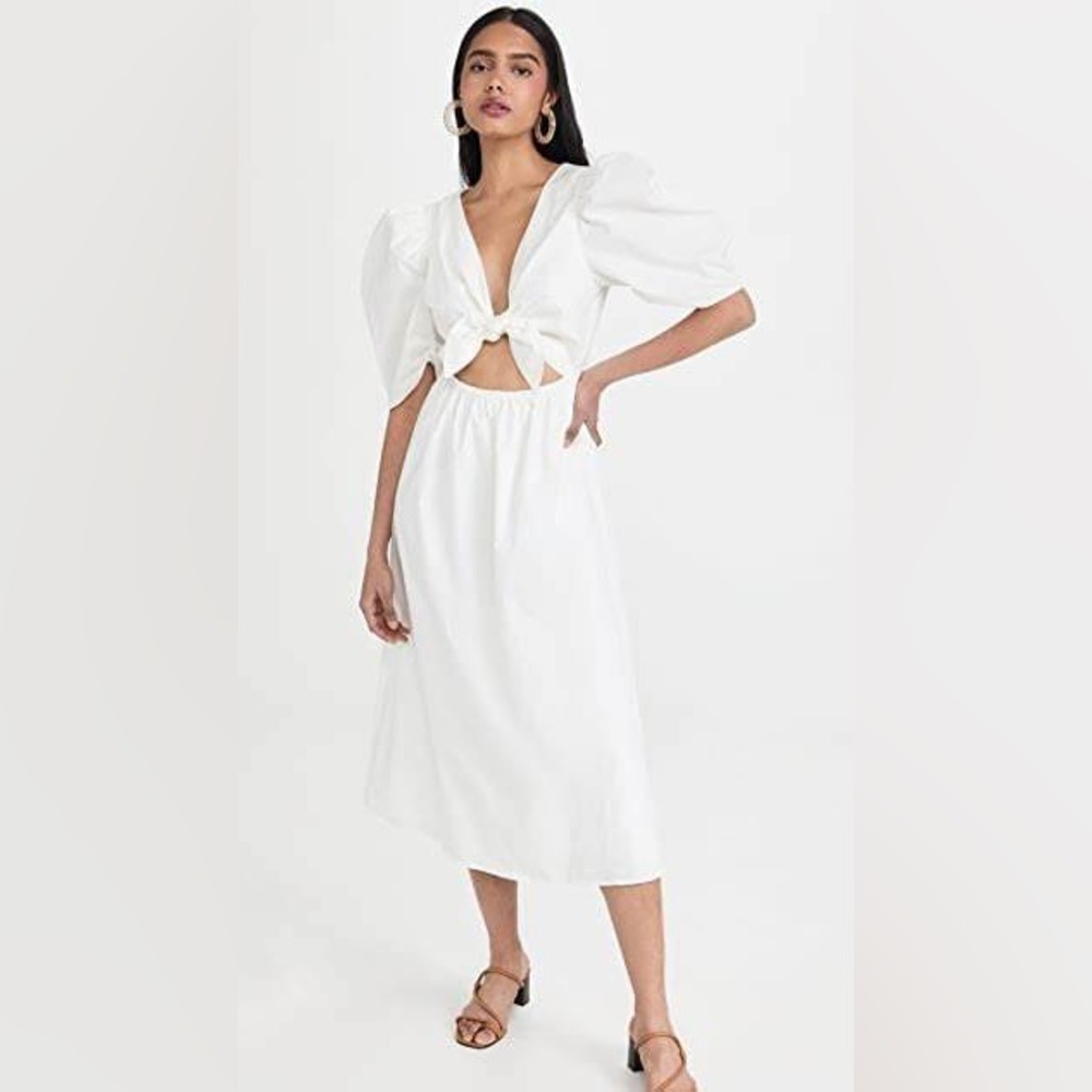 WAYF
Peggy Twist Cut Out Midi Dress